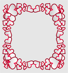 heart love embroidery graphic design vector art