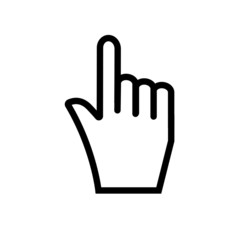 Fototapeta premium Hand pointing with index finger.