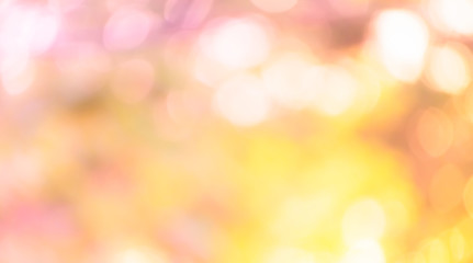 Fototapeta premium blurry nature light with pink and orange bokeh light background