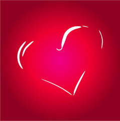 Fototapeta premium heart love embroidery graphic design vector art