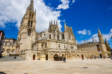 
Burgos cathedral in sunny day