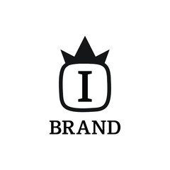 Simple initial letter logo template for brand name or business name