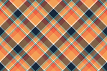 Tartan scotland seamless plaid pattern vector. Retro background fabric. Vintage check color square geometric texture.