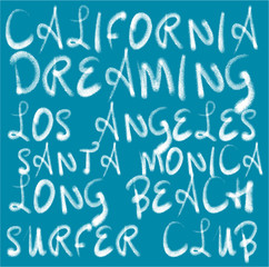 California tshirt graphic design vector art