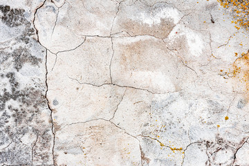 Texture of a concrete wall with cracks and scratches which can be used as a background