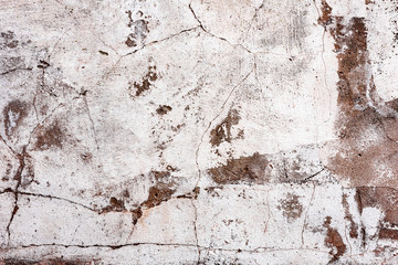 Texture of a concrete wall with cracks and scratches which can be used as a background