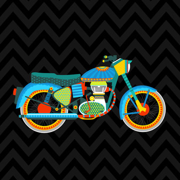 Bullet Bike Illustration