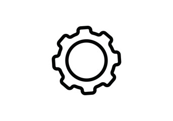 Gear icon vector. Cog sign. Settings