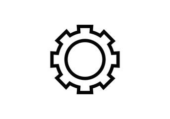 Gear icon vector. Cog sign. Settings
