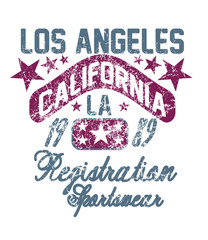 California Athletic College style graphic design vector art