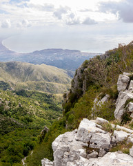 Aurunci mountains in Formia lazio italy