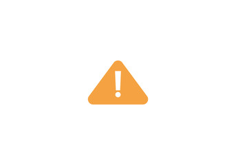 The attention icon. Danger symbol. Flat Vector illustration. Vector attention sign with exclamation mark icon. Risk sign vector illustration.