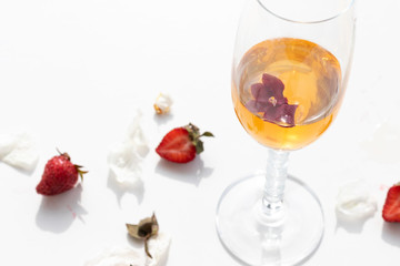 glass of champagne, celebration concept 