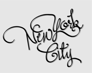 New York Print Embroidery graphic design vector art