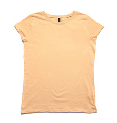 Stylish t-shirt on white background