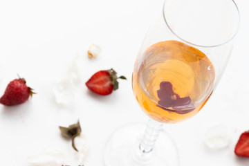 glass of champagne, celebration concept 