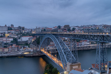 Fototapeta na wymiar Dom Luis I Bridge in Porto