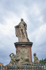 Public statues in the Heidelberg city, Germany.