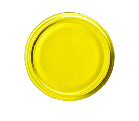 jar lid isolated on white background