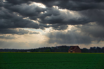 Fototapeta premium Endlich kommt der Regen