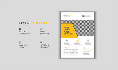 company Flyer business template for cover brochure corporate 