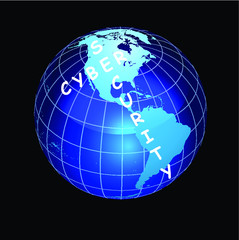 Representation of cyber security, the protection of internet connected systems, including hardware, software and data, from cyber attacks
