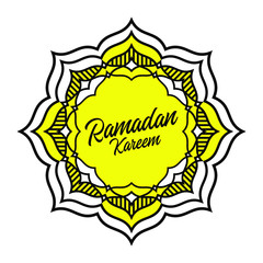 Editable social media post template for Ramadan season with comic pop art style design. Islamic social media banner for digital marketing. Vector illustration