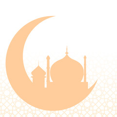 Conceptual vector of Ramadan Kareem greeting card. Arabic text translation : Ramadan Kareem