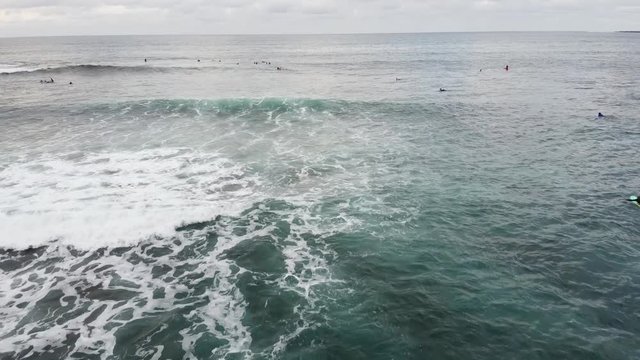 breaking waves on the ocean
