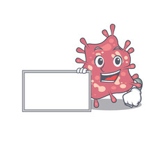 Haemophilus ducreyi cartoon character design style with board