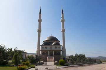 Fototapeta na wymiar Kadir-Jami Mosque in the village of Levadki, Simferopol District, Crimea