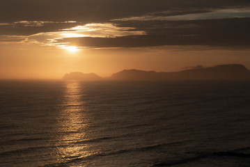 Obraz premium sunset over the sea
