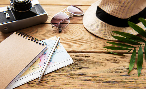 Summer holiday background. Travel concept
