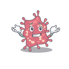 A picture of grinning haemophilus ducreyi cartoon design concept