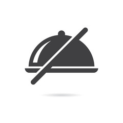 Vector Isolated No Food Icon