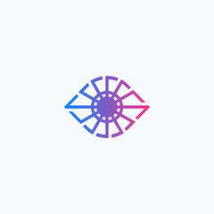 Creative eye logo design vector template