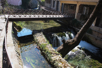 Springs of Kryas in Livadeia Boeotia Greece