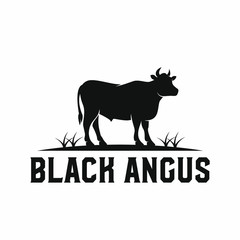 Black Angus Beef Logo Design
