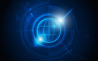 Abstract futuristic communication vector futuristic circuit board, Electronic motherboard.