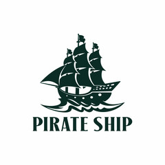 Pirate Ship Logo Design