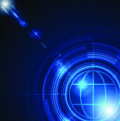 Abstract futuristic communication vector futuristic circuit board, Electronic motherboard.