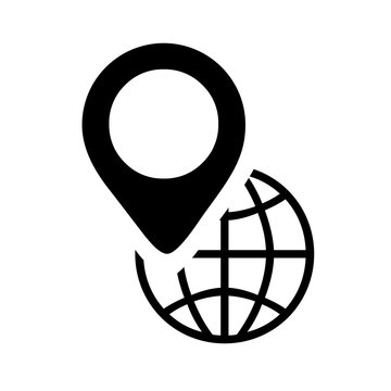 Globaler Standort - Symbol Icon