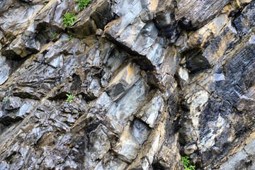 background and texture concept - close up of granite stone surface