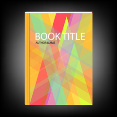 Brochure with abstract texture cover concept - vector