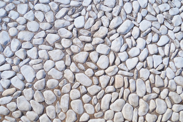 Background of white dim pebbles