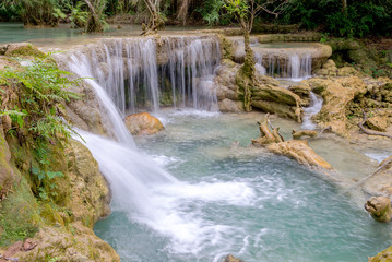 Obraz premium Kuang Si Waterfalls, Luang Phrabang, Laos 2019, Aug.