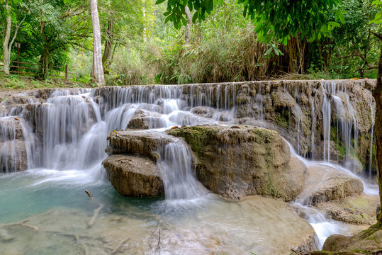 Kuang Si Waterfalls, Luang Phrabang, Laos 2019, Aug.