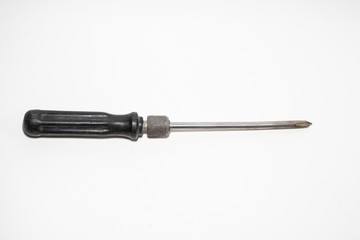 Obraz premium Old figure screwdrivers on white background