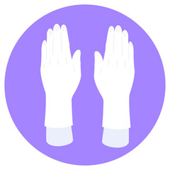 hand gloves illustration,Rubber cleaning or latex gloves vector