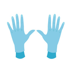 hand gloves ,symbol of protection.hygiene product